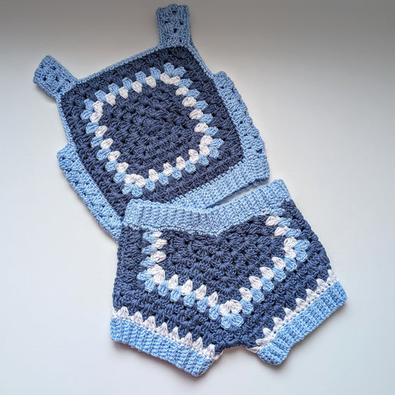 Summer Granny - Kinder-Shorts und Top
2