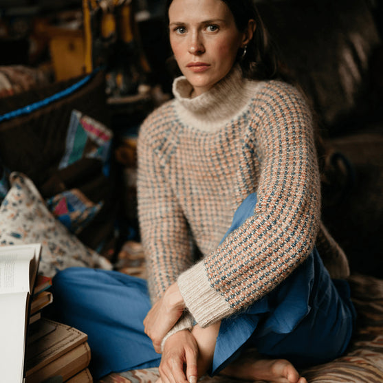 Vintage Tiles - Strukturierter Pullover
3