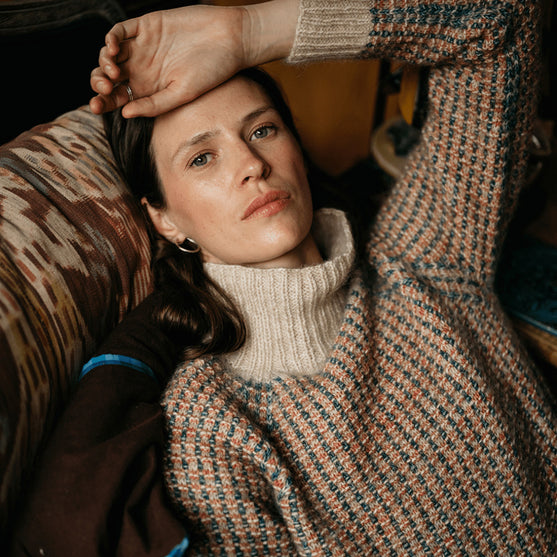 Vintage Tiles - Strukturierter Pullover
4