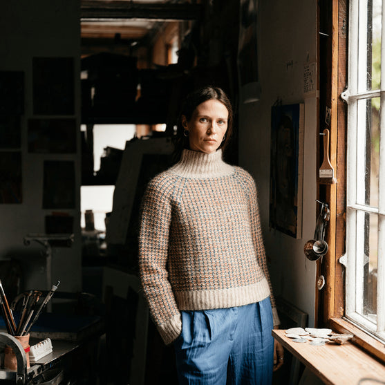 Vintage Tiles - Strukturierter Pullover
5