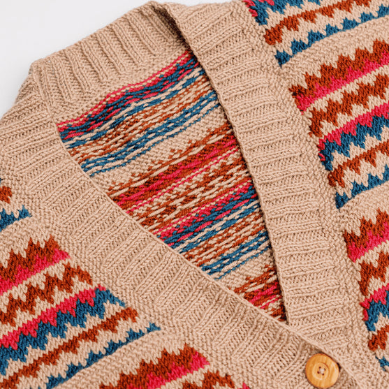 Ottolie - Chevron-Cardigan mit Taschen
8