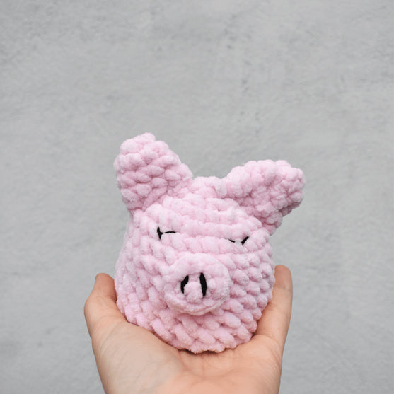 Kuh und Schwein - Wendepuppe
2