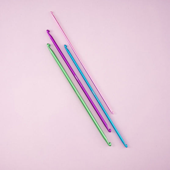 Alu Doppeltes tunesisches Häkelnadelset - 28 cm - Hobbii
2