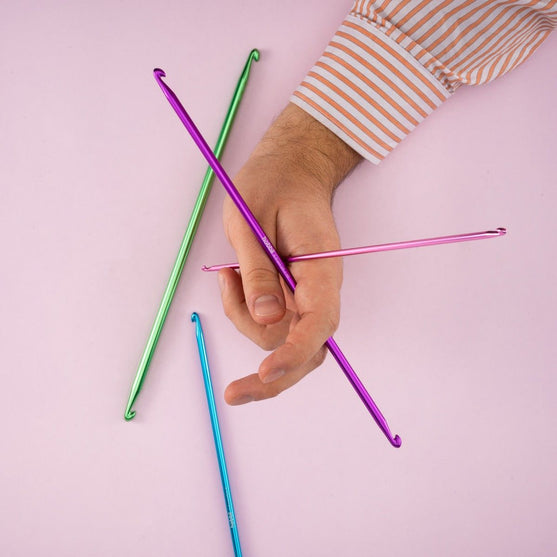 Alu Doppeltes tunesisches Häkelnadelset - 28 cm - Hobbii
3