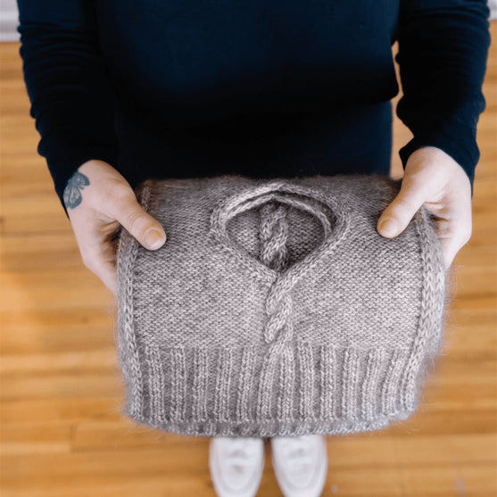 Isley - Zopfschal mit Ajourmuster
6