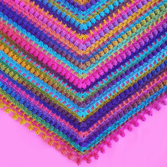 Pompon Schal
4