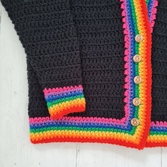 Rainbow Contrast - Kindercardigan
3