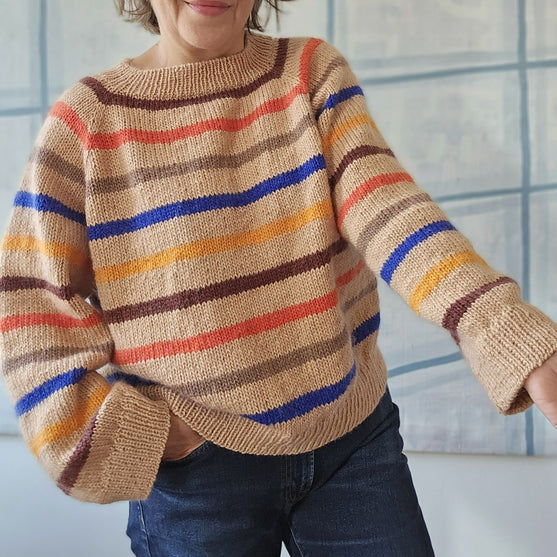 Vandrette Linjer - Pullover
4