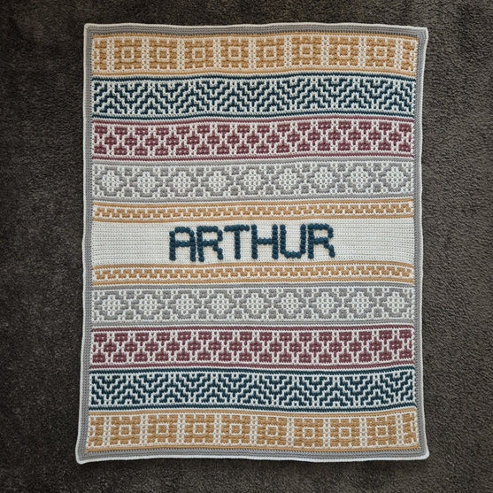 Lullaby Name Mosaic - Personalisierte Babydecke
3