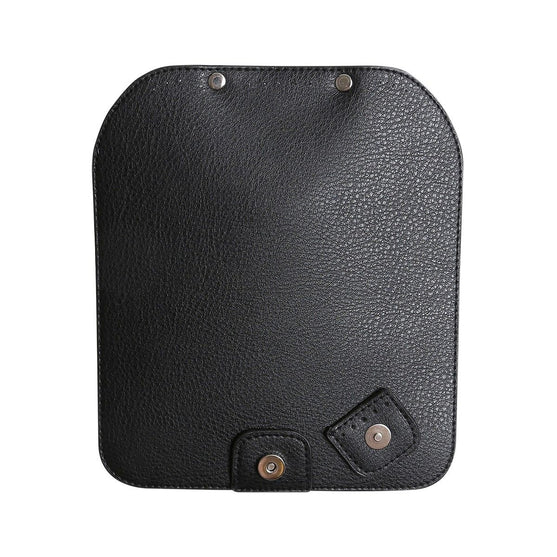 Taschenklappe mit Magnetknopf - Black/Silver - Go Handmade
4