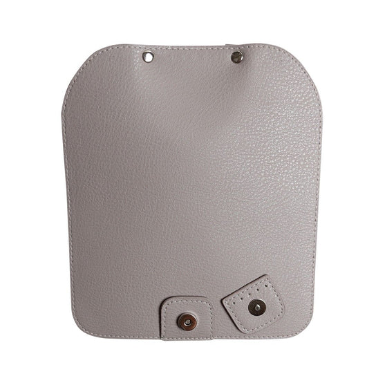 Taschenklappe mit Magnetknopf - Beige/Silber - Go Handmade
6