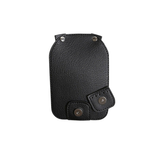 Taschenklappe mit Magnetknopf - Black/Silver - Go Handmade
6