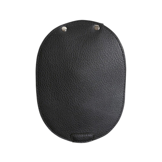 Taschenklappe für Metallverschluss - Schwarz/Silber - Go Handmade
6