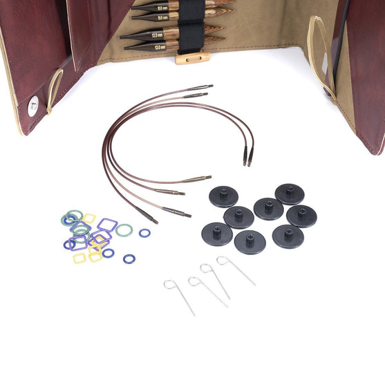 Ginger Regal - Kurze Austauschbare Rundstricknadeln im Set - Birke - KnitPro
4