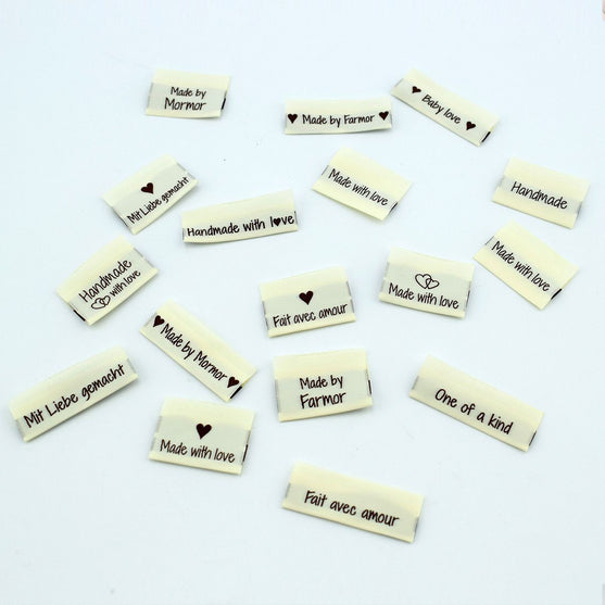 10 Labels - Made with love - 1 Herz - 3.5 cm - Go Handmade
3