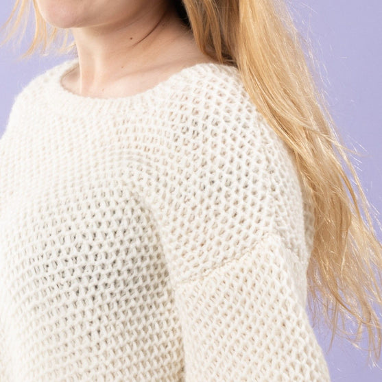 Sif - Sweater in Netzpatent
5