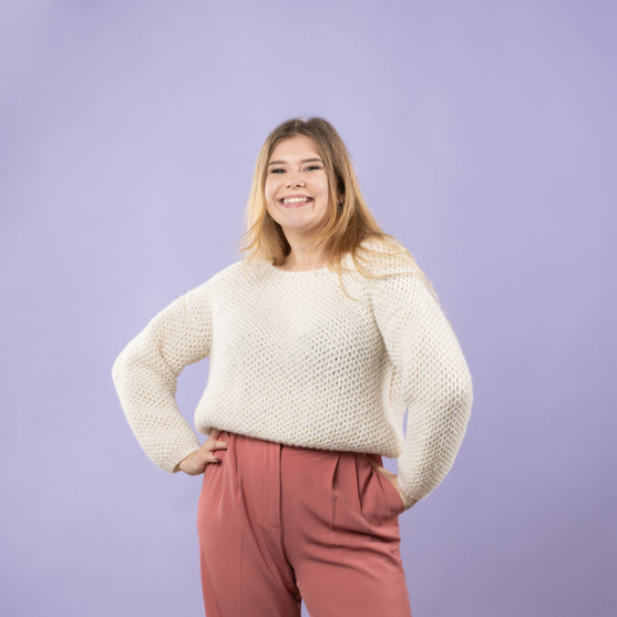 Sif - Sweater in Netzpatent
6