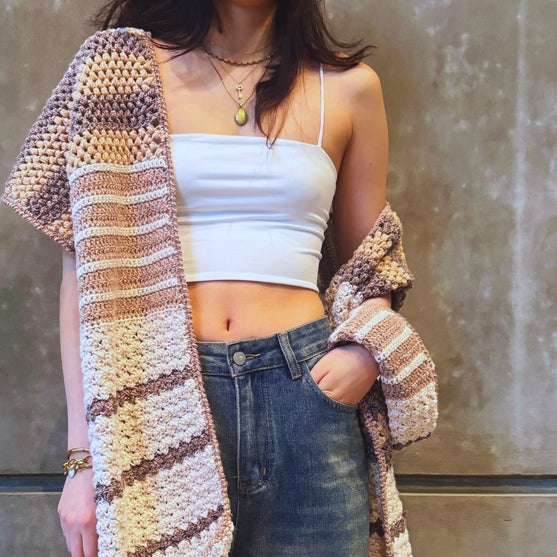 The Driftwood - Langer strukturierter Schal und Tuch
2