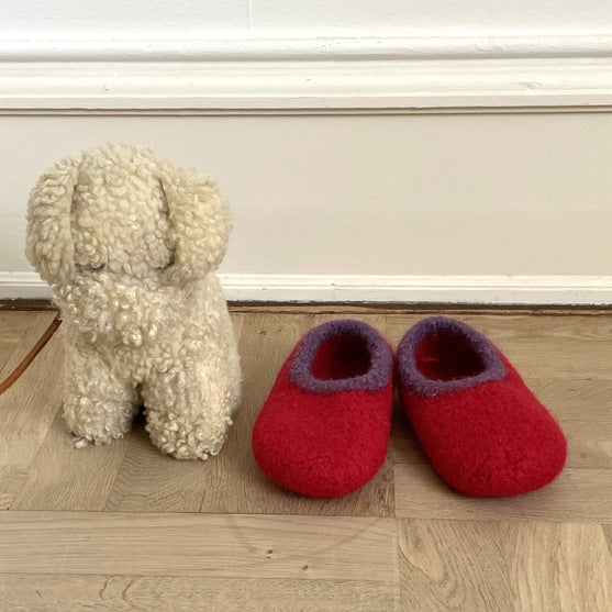 Wollpantoffeln - Gefilzte Hausschuhe für Kinder
4
