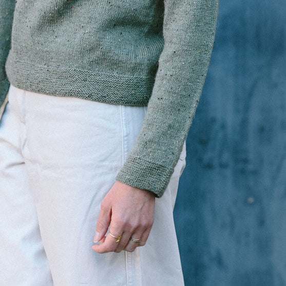 Mette Tweed - Topdown Pullover
6