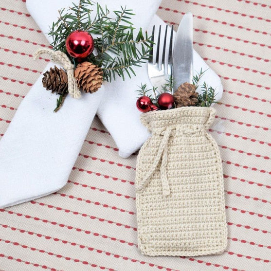 Weihnachtssäckchen für Besteck
7