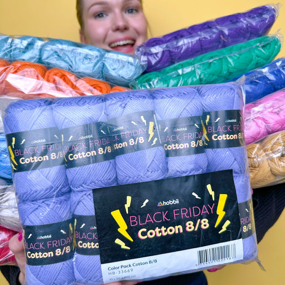 Black Friday Cotton 8/8 Color Pack (Limited Edition) - Hobbii
5