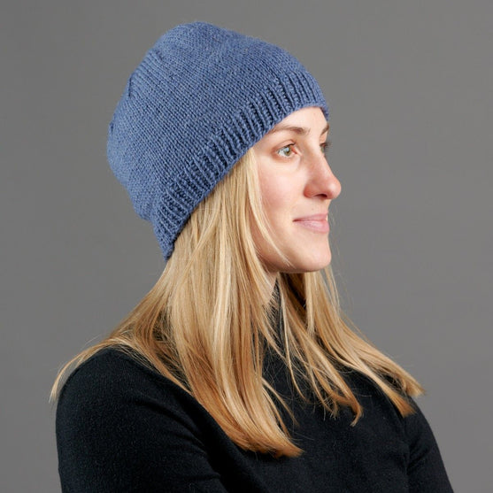 Buchenholz - Gestrickte Mütze
4