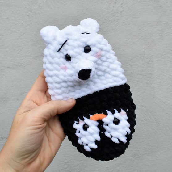 Pinguin und Eisbär - Wendepuppe
2