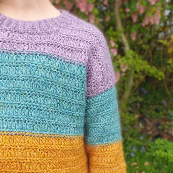 Simply Striped Comfort Sweater - Kinderpullover
3