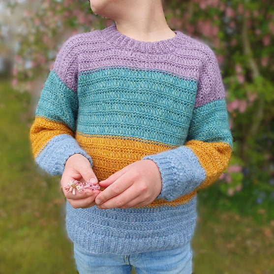 Simply Striped Comfort Sweater - Kinderpullover
4