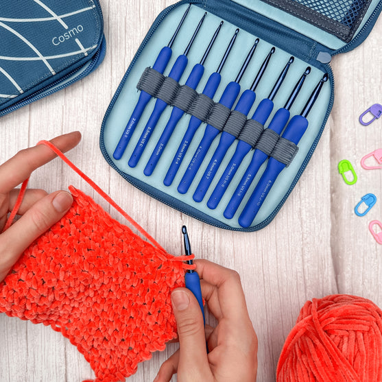 Cosmo Häkelnadel-Set – 9 Größen – Indigo - Hobbii
9