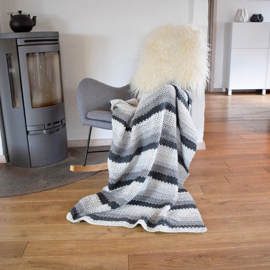 Warme Streifen - Decke
8