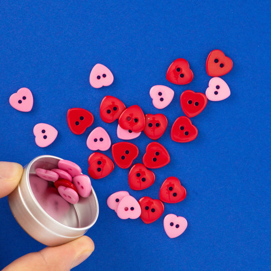 Herzknöpfe - 30 Stk. - Hobbii
3