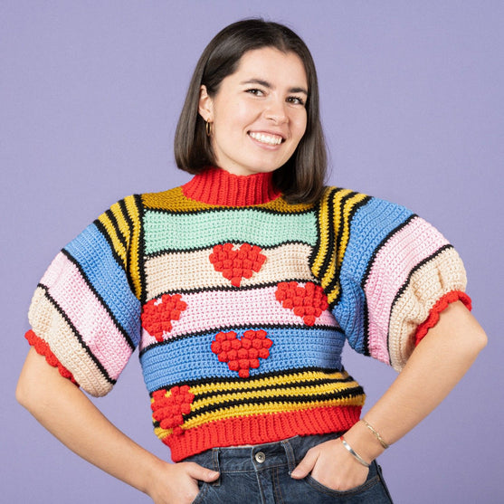 Heart on Crop - Sweater
3
