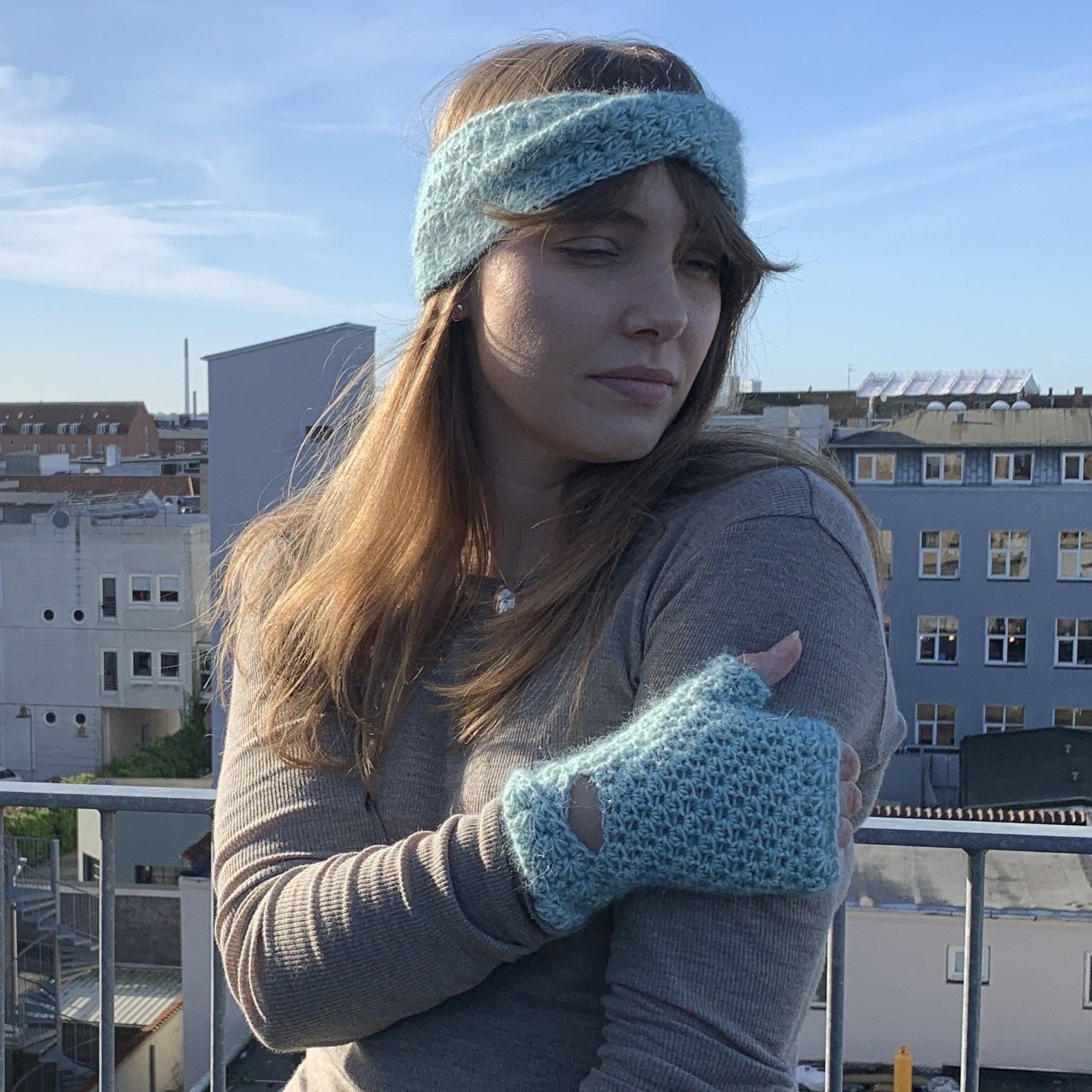 stirnband und handschuhe Soft Twist Gummiartiger Finger Fuck Handschuh split:true Slokker Penegal - Farbe:blue