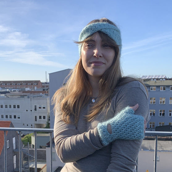 Soft Twist - Handschuhe und Stirnband
3