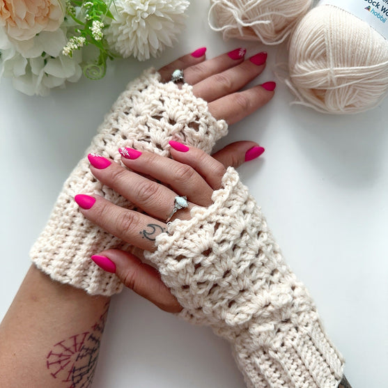 Icy Thistle - Fingerlose Handschuhe
5