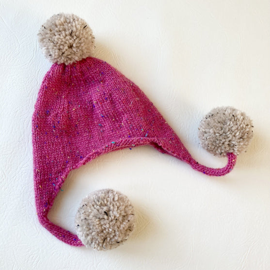 Triple pompom - Kindermütze
5