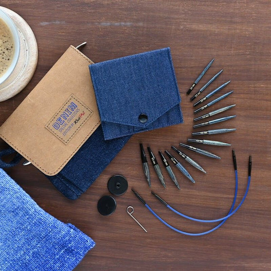 DENIM Extra kurze Austauschbare Rundstricknadeln im Set - KnitPro
10