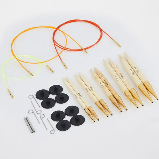 Bamboo Austauschbare Rundstricknadel Set Chunky - KnitPro
4