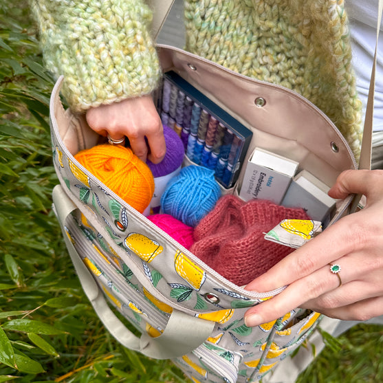 Handarbeitstasche mit Aufdruck - Hobbii
9