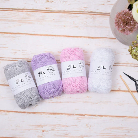 Rainbow 8/4 Glitter Silver - Hobbii
4