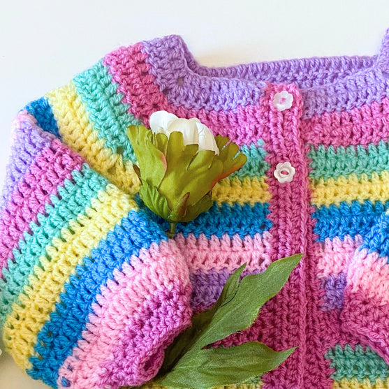 Sunshine and Rainbows - Baby-Cardigan
4