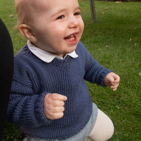 Mini V-Neck - Kinderpullover
3