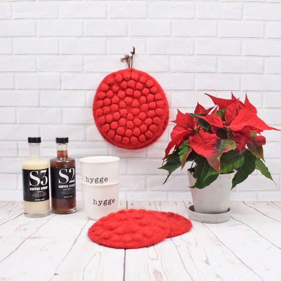 Weihnachtstopflappen mit Noppen
2