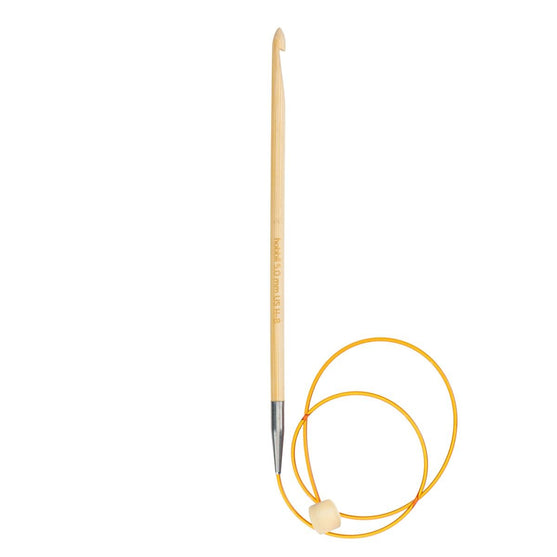 

Tunesische Bambushäkelnadel mit Seil – 50 cm - Hobbii
1