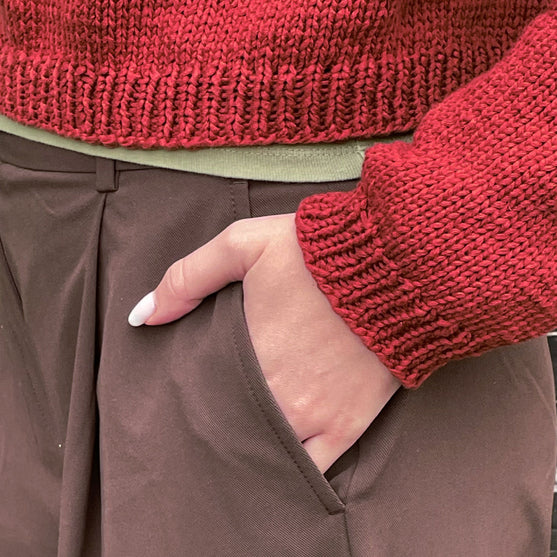 

Sophie - Top-down-Pullover
5