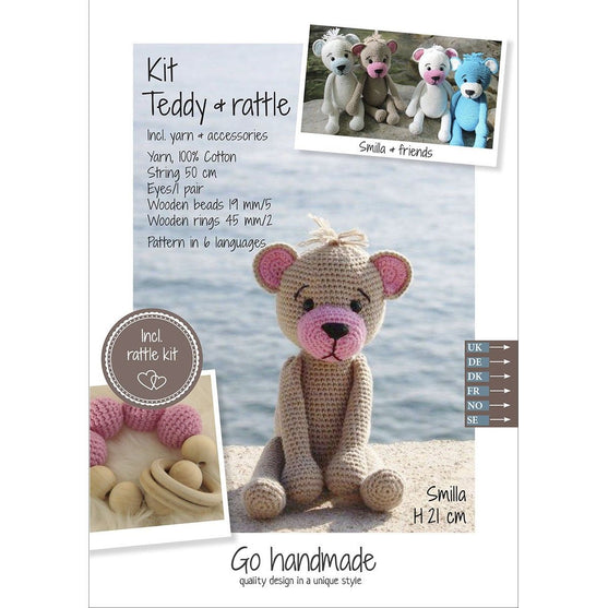 

Anleitungspaket (Häkeln) - Teddy & Rassel - Go Handmade
1