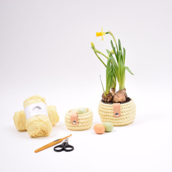 

Cotton Osterkorb mit Lederdetail
1