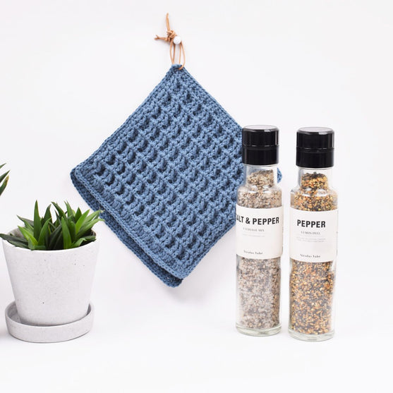 

Topflappen mit Waffelmuster 8/4
2